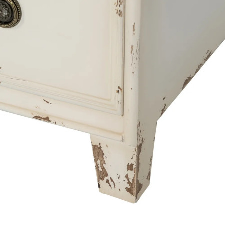 Commode Shabby chic à la patine cérusée