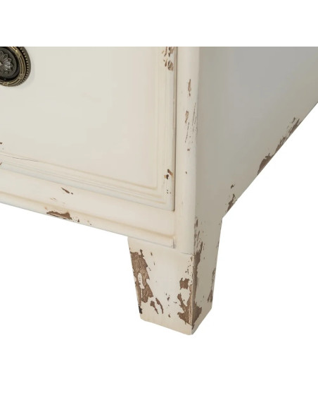 Commode Shabby chic à la patine cérusée