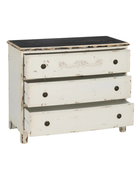 Commode Shabby chic à la patine cérusée