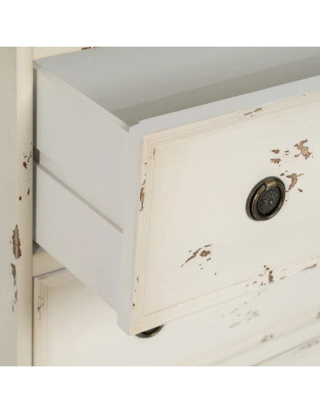 Commode Shabby chic à la patine cérusée