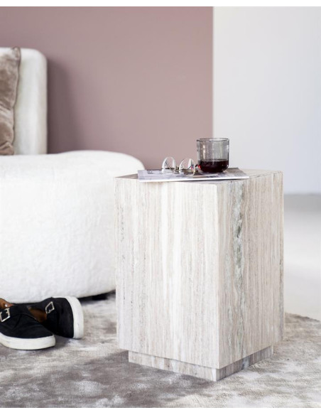 Table d'appoint en marbre Vince