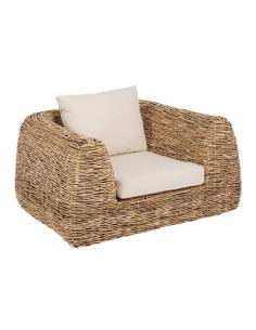 Fauteuil Lounge en rotin et...