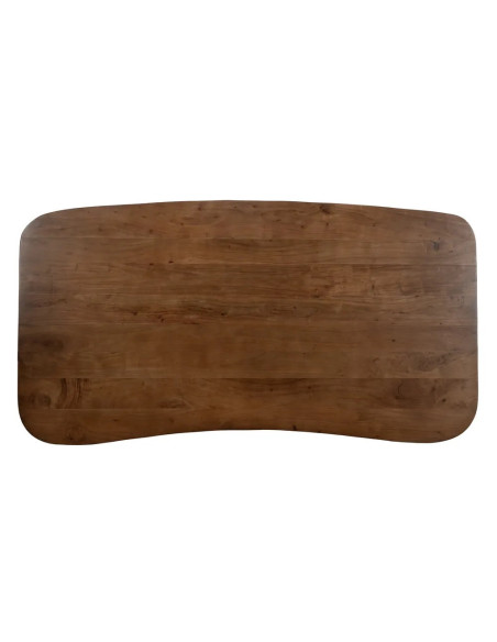 Table de salle à manger style organique en bois teinté