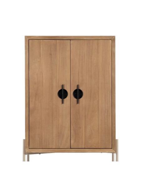 Armoire haute deux portes avec étagère Aiko
