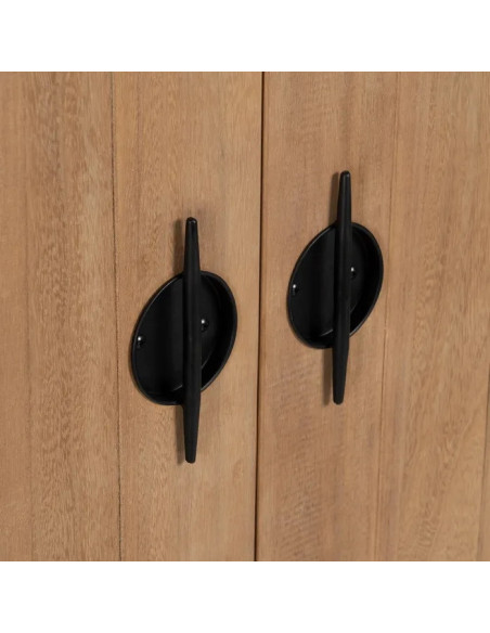 Armoire haute deux portes avec étagère Aiko