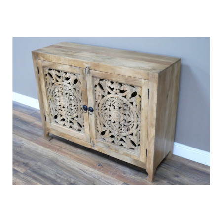 Buffet Sculpté Ajouré en Bois de...