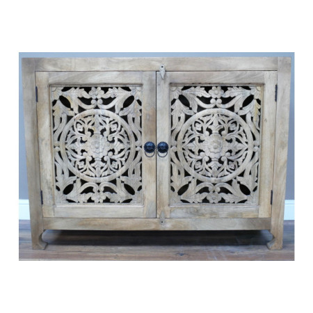 Buffet Sculpté Ajouré en Bois de...