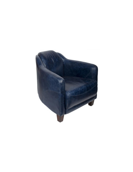 Fauteuil club en cuir vintage Gentleman