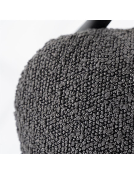 Tabouret de bar en tissu et métal Luka