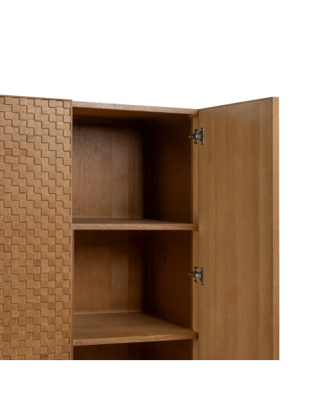Armoire penderie damier avec 3 tiroirs