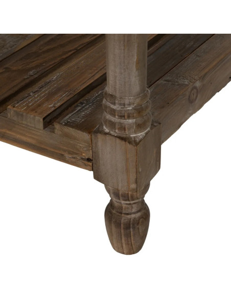 Grande console drapier avec tiroirs en bois vieilli