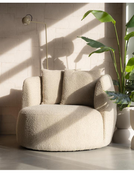 Fauteuil lounge arrondi Louis