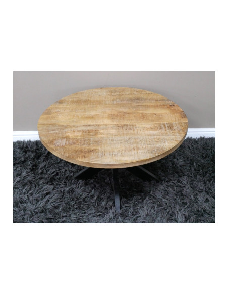 Table basse de salon avec piètement étoile