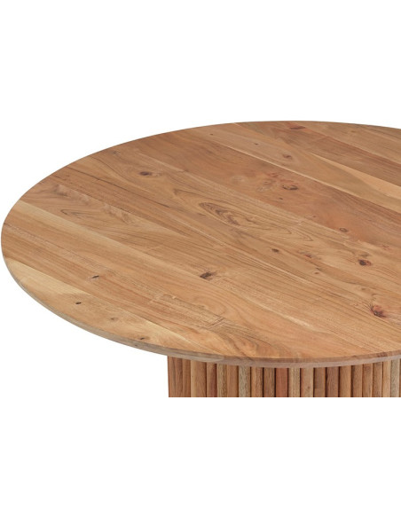 Table de salon en acacia avec pied central Congo