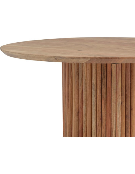 Table de salon en acacia avec pied central Congo
