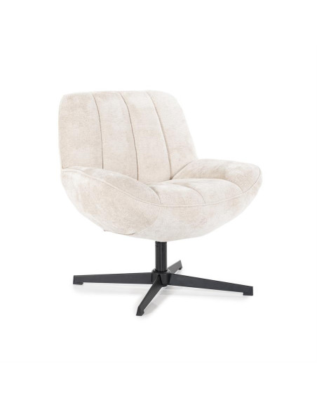 Fauteuil rotatif en velours Derby