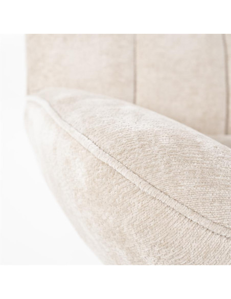 Fauteuil rotatif en velours Derby