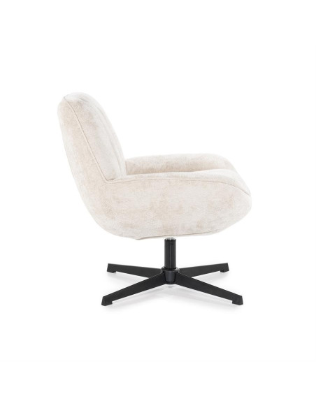 Fauteuil rotatif en velours Derby
