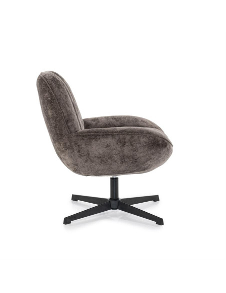 Fauteuil rotatif en velours Derby