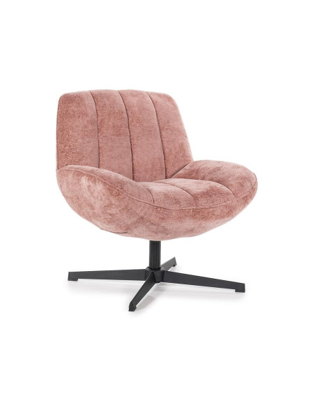 Fauteuil rotatif en velours Derby
