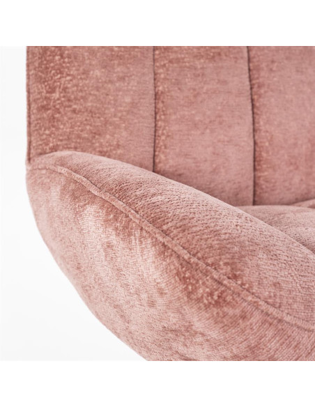 Fauteuil rotatif en velours Derby