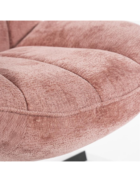 Fauteuil rotatif en velours Derby