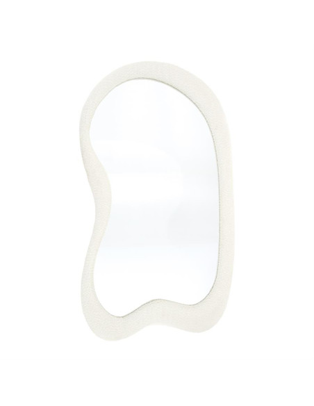 Miroir mural organique tissu effet bouclettes