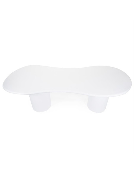 Grande table organique en magnésium et fibre de verre Seki 250 cm