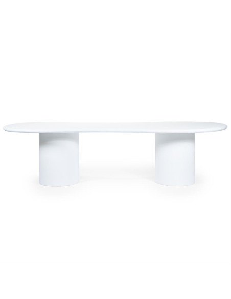 Grande table organique en magnésium et fibre de verre Seki 250 cm