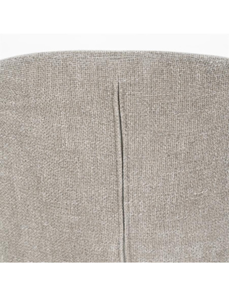 Chaise de repas en tissu et métal Fleur