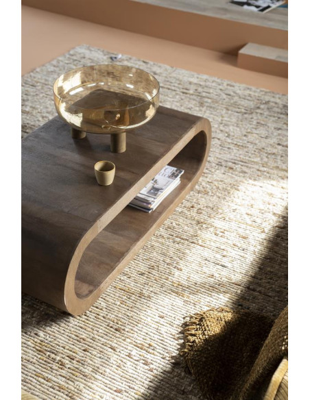 Table basse contemporaine en bois Elora
