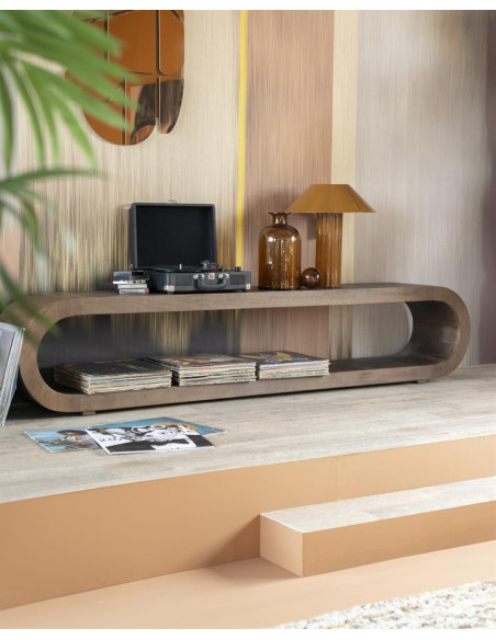 Meuble TV bas au design contemporain Elora