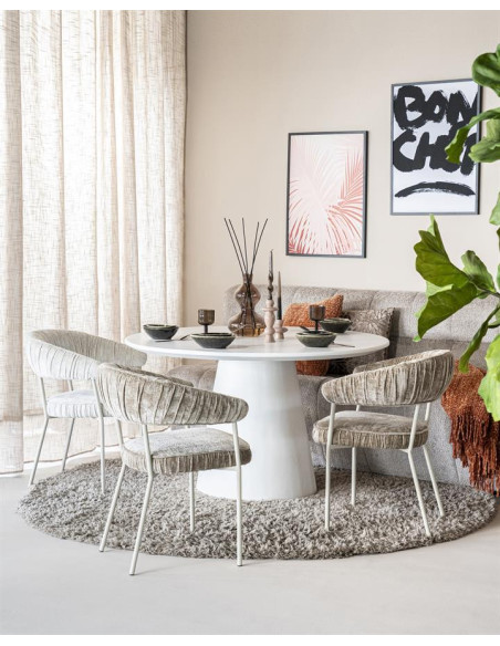 Table de repas en magnésium et fibre de verre Elin