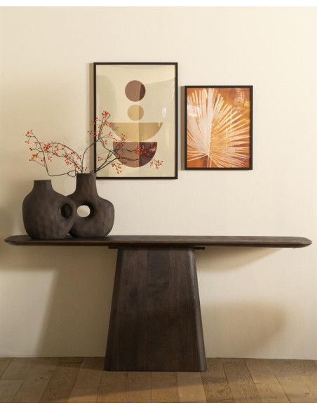 Console design en bois massif 180 cm Aron