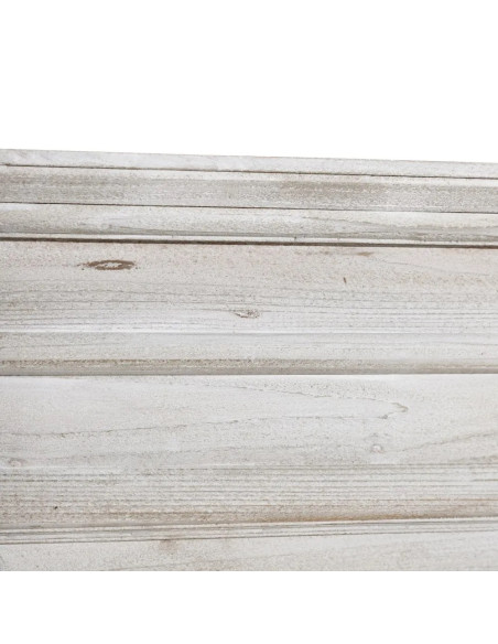 Manteau de cheminée patine blanchie