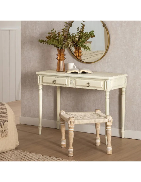 Console classique avec deux tiroirs