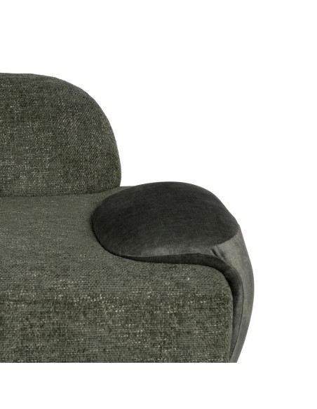Canapé Design en tissu vert olive