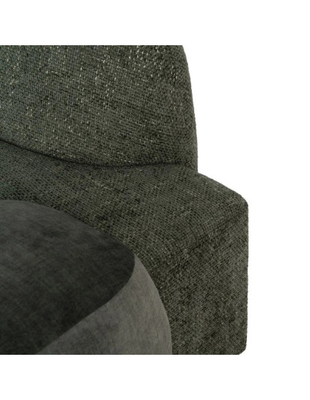 Canapé Design en tissu vert olive