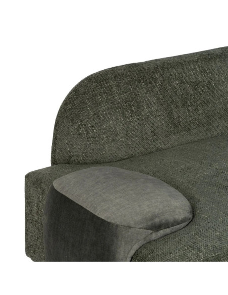 Canapé Design en tissu vert olive