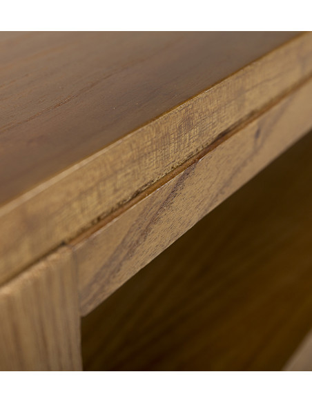 Meuble TV avec tiroirs bois mindi massif