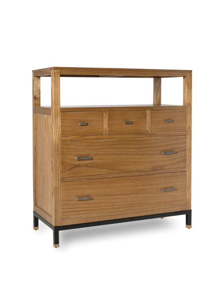 Commode avec tiroirs et niche de rangement