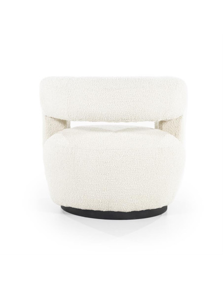 Fauteuil lounge rotatif moumoute Sharon