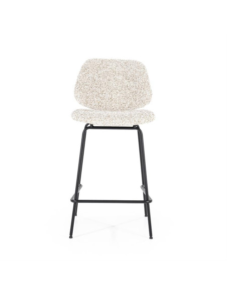 Tabouret de bar en tissu et métal Jon