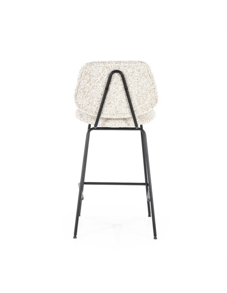Tabouret de bar en tissu et métal Jon