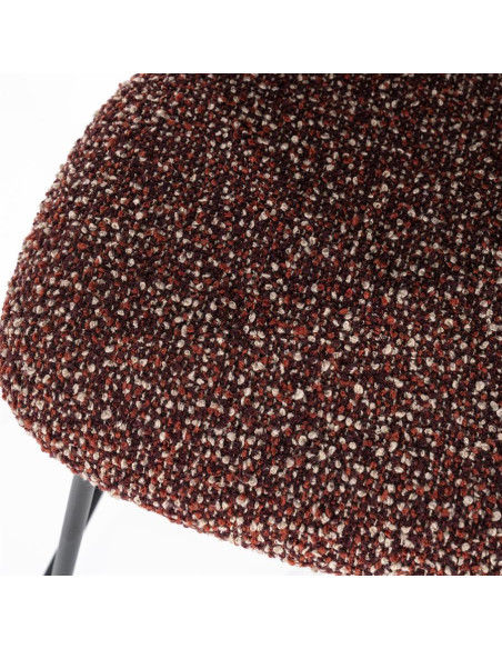 Tabouret de bar en tissu et métal Jon
