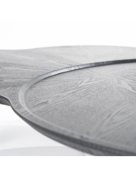 Grande table basse de salon arrondie Fay 162 cm