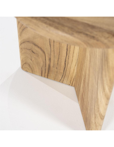 Table d'appoint ronde en acacia Leoti