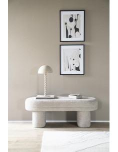 Banquette pouf en tissu...