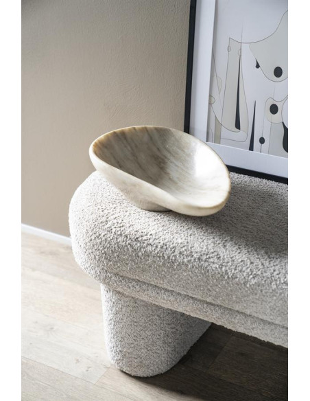 Banquette pouf en tissu contemporaine