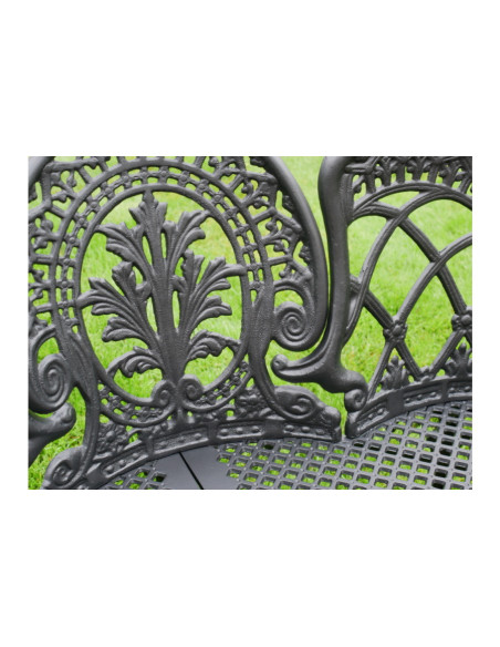 Banc de jardin baroque en aluminium